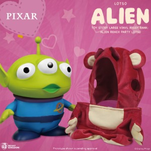 [21년12월30일전후입고예정]비스트킹덤 토이스토리 에일리언 랏소 저금통(대형) Beast Kingdom Toy Story Large Vinyl Piggy Bank: Alien Remix Party Lotso ◈쇼트없이 안전하게 입고◈뽁뽁이 안전포장 발송◈