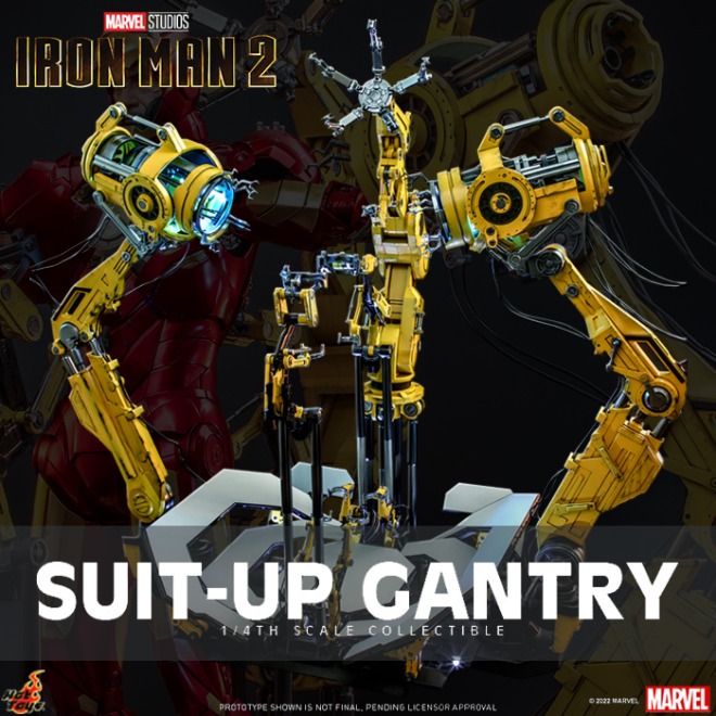 [23년 3분기]핫토이 ACS012 1/4 슈트-업 갠트리 Hot Toys ACS012 Iron Man 2 - 1/4th scale Suit-Up Gantry Collectible ◈뽁뽁이 안전포장 발송◈