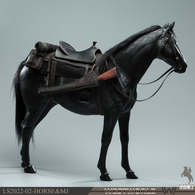[22년 3분기]Long Shan Jin Shu 1/6 흑마 클럽 세트(LS2022-01B) Long Shan Jin Shu - 1/6 Black Warhorse Horse Club Set (LS2022-01B) ◈뽁뽁이 안전포장 발송◈쇼트없이 안전하게 입고◈