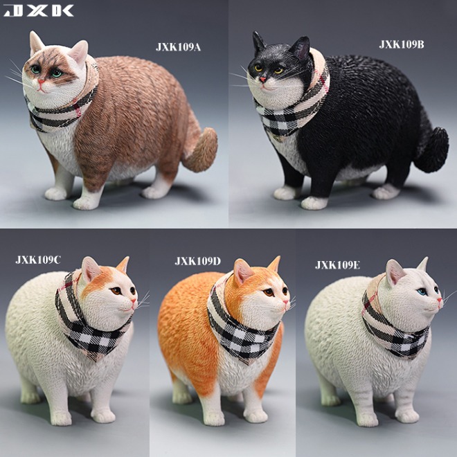 [22년 8월 8일 전후 입고예정]JXK 1/6 체인지 헤드 살찐고양이(JXK109A~E) 5종 중 택일 JXK - 1/6 Change Head Fat Cat (JXK109A~E) ◈쇼트없이 안전하게 입고◈뽁뽁이 안전포장 발송◈