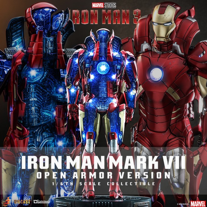 [23년 4분기~24년 1분기] 핫토이 DS004D51 1/6 아이언맨 3 아이언맨 마크7 (오픈아머 버전) Hot Toys DS004D51 Iron Man 3 - 1/6th scale Iron Man Mark VII (Open Armor Version)