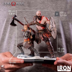 [입고완료]아이언스튜디오 갓 오브 워 크레토스와 아트레우스 Iron Studios - God of War - Kratos and Atreus Deluxe Art Scale 1/10◈쇼트없이 안전하게 입고◈뽁뽁이 안전포장 발송