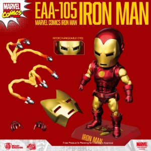 [21년 4분기]비스트킹덤 EAA-105 마블코믹스 아이언맨 클래식Ver. Beast Kingdom EAA-105 Marvel Comics Iron Man Classic Version ◈쇼트없이 안전하게 입고◈뽁뽁이 안전포장 발송