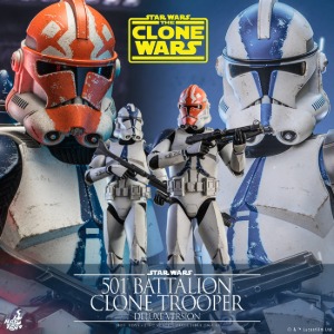 [입고완료]핫토이 TMS023 스타워즈:클론 전쟁™ 1/6 501st 클론 트루퍼™ 디럭스 버전 Star Wars: The Clone Wars™  - 1/6th scale 501st Battalion Clone Trooper™ Collectible Figure (Deluxe Version)