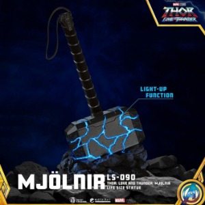 [23년 2분기]비스트킹덤 LS-090 토르: 러브 앤 썬더 묠니르 라이프사이즈 Beast Kingdom LS-090 Thor : Love and Thunder Mjolnir Life Size Statue ◈쇼트없이 안전하게 입고◈뽁뽁이 안전포장 발송◈