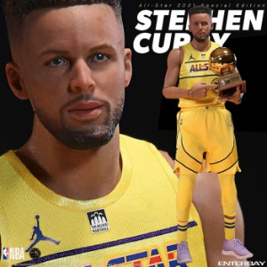 [23년 1분기]엔터베이 1/6 리얼 마스터피스 NBA 컬렉션 스테픈 커리 올스타 2021 스페셜 에디션(RM-1095) Enterbay RM-1095 1/6 Real Masterpiece NBA Collection Stephen Curry All-Star 2021 Special Edition