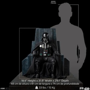 [23년 3분기]아이언스튜디오 1/4 스타워즈 왕좌의 다스베이더 레거시 레플리카 [2월 10일까지 주문건 (데미지헤드) 증정] Iron Studios Darth Vader on Throne Star Wars Legacy Replica 1/4