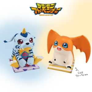 [입고완료][메가토레샵한정] 메가하우스 룩업 디지몬 어드벤처 파피몬&amp;파닥몬(특전포함) Lookup  Digimon Adventure  GABUMON ＆PATAMON Set【with gift】
