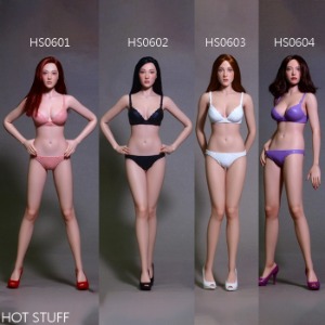 [23년 2분기]Hot Stuff 1/6 여성 심리스 바디 세트(HS0601~604) 4종 중 택일 Hot Stuff - 1/6 Female Seamless Body Set (HS0601~604)